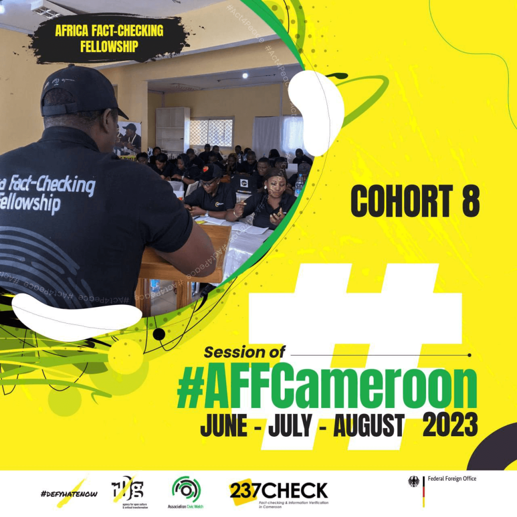 #AFFCameroon Cohort 8: Enhancing Responsible Newsrooms & Social Media Platforms for a #HateFreeCameroon