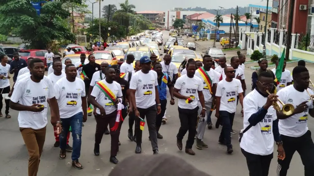 Buea Taxi Drivers Unite Against Hate Speech in Innovative Campaign – By Mbuh Stella