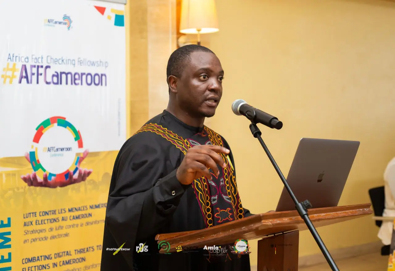 “As we approach elections, we must fortify our defences against disinformation and influence campaigns” – Ngala Desmond Ngala, Country Project Manager #defyhatenow Cameroon