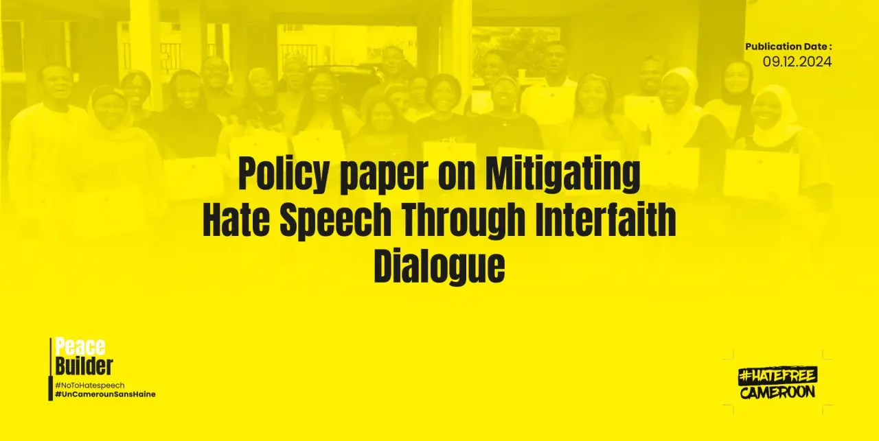 Policy paper on Mitigating Hate Speech Through Interfaith Dialogue